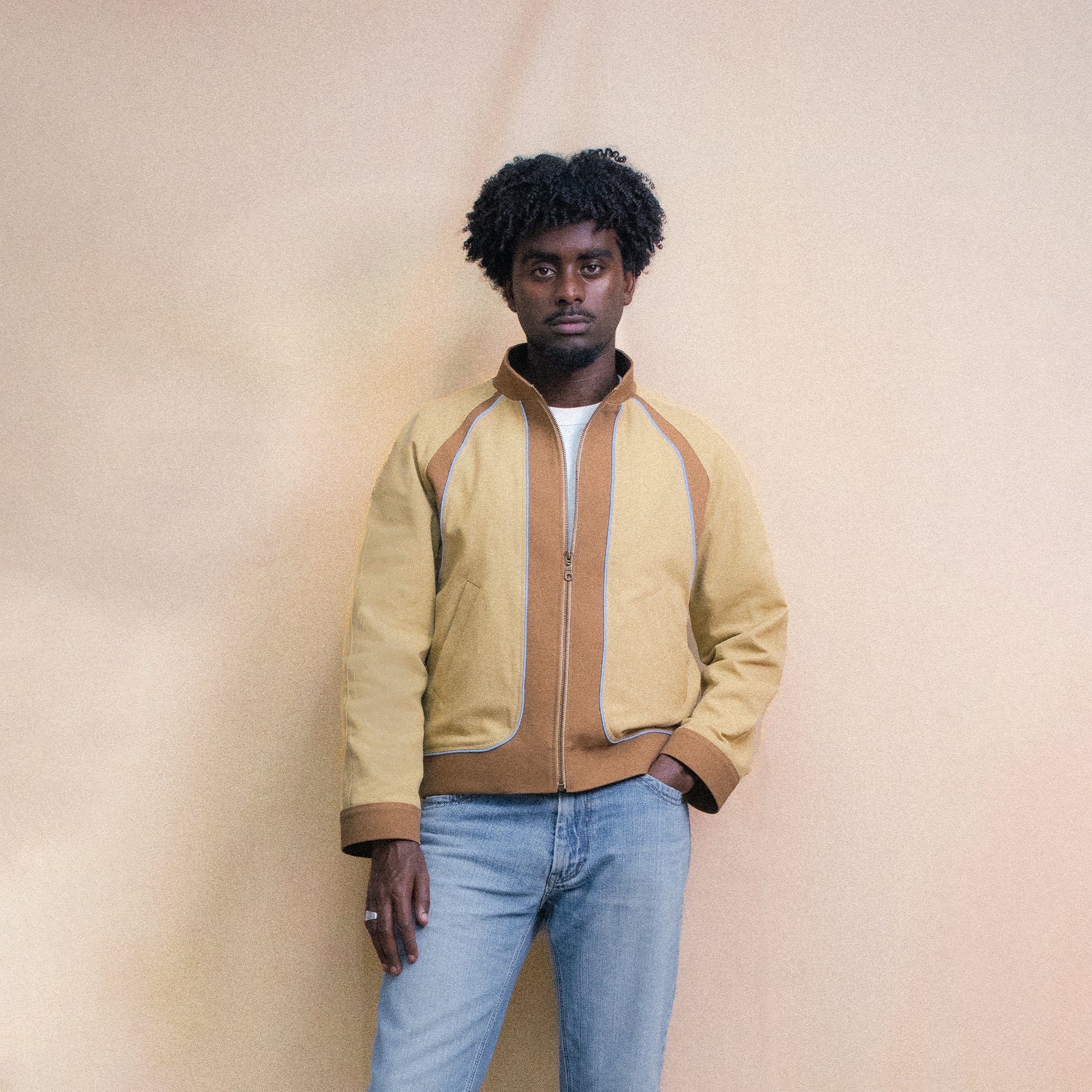 TRACK JACKET NOISETTE