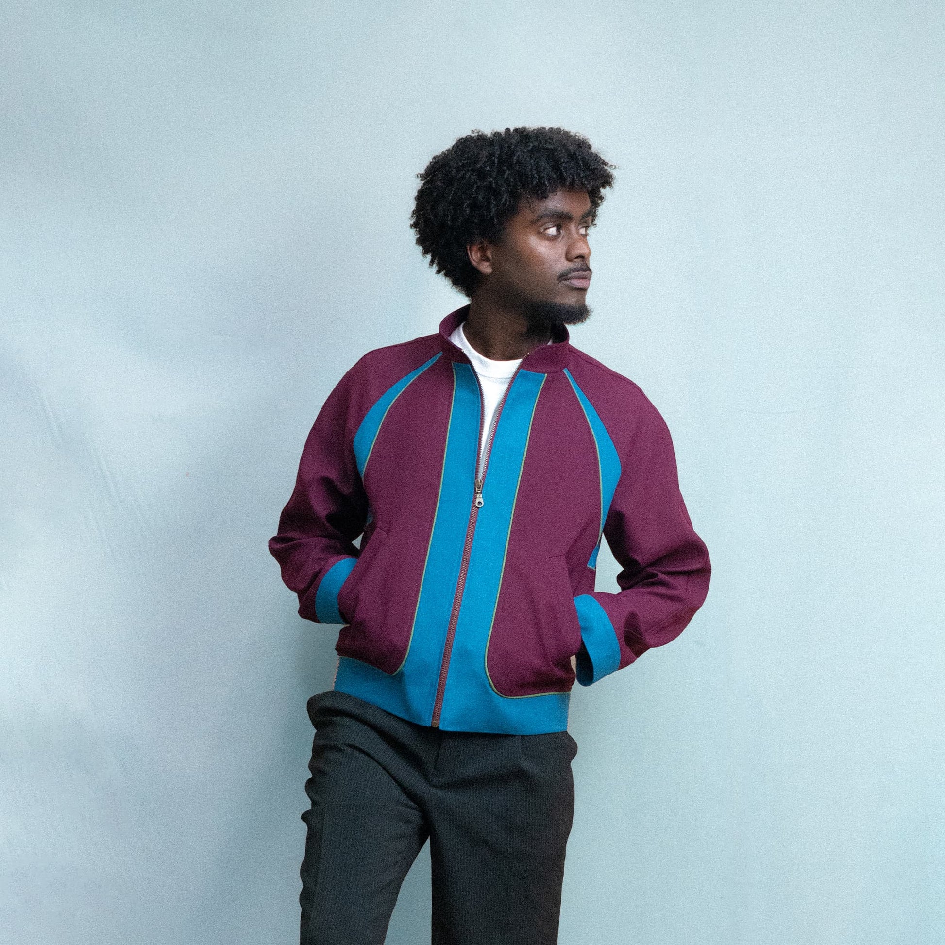 TRACK JACKET GRENAT