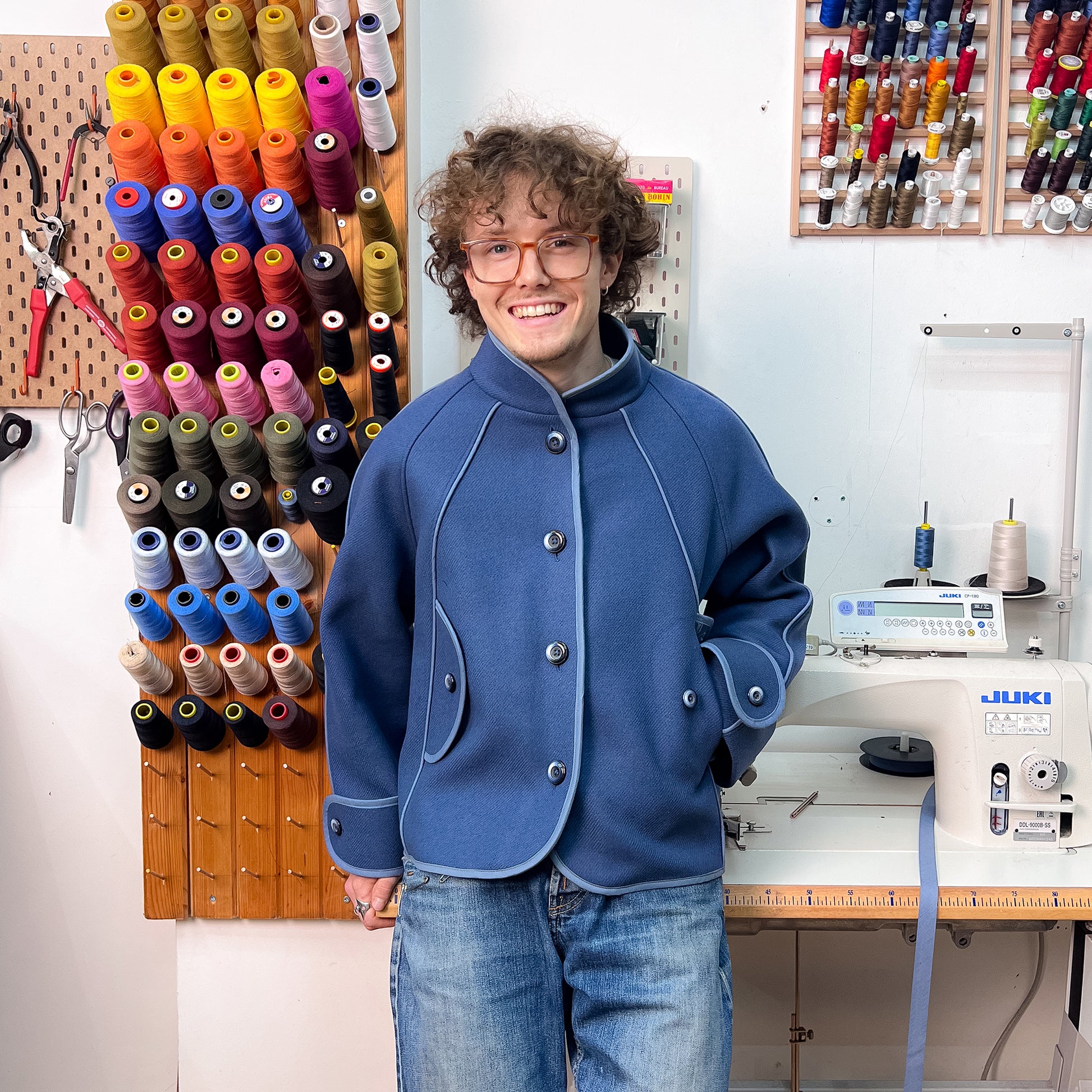 HOTEL LOBBY JACKET BLEU